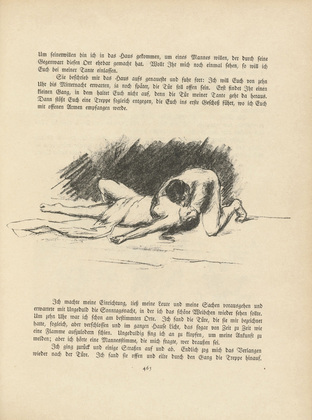 Max Liebermann. Illustration (The Consummation) (in-text-plate, page 465) for Bassompierre from the periodical Kunst und Künstler, vol. 15, no. 10 (July 1917). 1917 (print executed 1915)