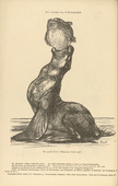 August Gaul. The British Sea Lion in Embarassment (Der britische Leu in Verlegenheit) (in-text plate, p. 98) from the periodical Kriegszeit. Künstlerflugblätter, vol. 1, no. 24 (27 Jan 1915). 1915
