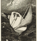 Max Klinger. Rescuse (Rettung) (plate IV) from A Glove, Opus VI (Ein Handschuh, Opus VI). 1881 (print executed 1880)