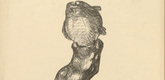 August Gaul. The British Sea Lion in Embarassment (Der britische Leu in Verlegenheit) (in-text plate, p. 98) from the periodical Kriegszeit. Künstlerflugblätter, vol. 1, no. 24 (27 Jan 1915). 1915