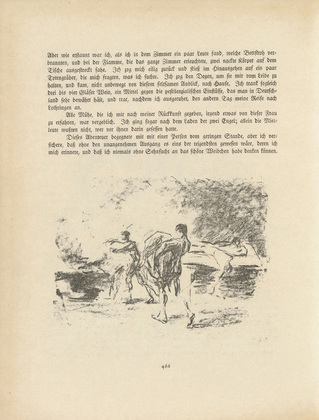 Max Liebermann. Illustration (The Plague Corpses) (tailpiece, page 466) for Bassompierre from the periodical Kunst und Künstler, vol. 15, no. 10 (July 1917). 1917 (print executed 1915)