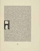 Karl Schmidt-Rottluff. Ornamental initial 'H' from the periodical Kündung, vol. 1, no. 4, 5, 6 (April, May, June 1921). 1921 (executed 1920)