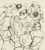 George Grosz. Palte 79 from Ecce Homo. 1922-1923 (reproduced drawings and watercolors executed 1915-22)