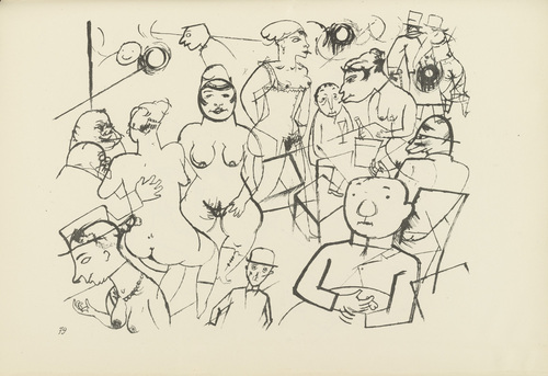 George Grosz. Palte 79 from Ecce Homo. 1922-1923 (reproduced drawings and watercolors executed 1915-22)