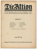 Die Aktion, vol. 3, no. 11. March 12, 1913