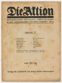 Die Aktion, vol. 3, no. 12. March 19, 1913