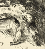 Lovis Corinth. Burial (Grablegung) from Compositions (Kompositionen). (1921-22)