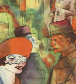 George Grosz. Plate XVI from Ecce Homo. 1922-1923 (reproduced drawings and watercolors executed 1915-22)