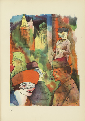 George Grosz. Plate XVI from Ecce Homo. 1922-1923 (reproduced drawings and watercolors executed 1915-22)