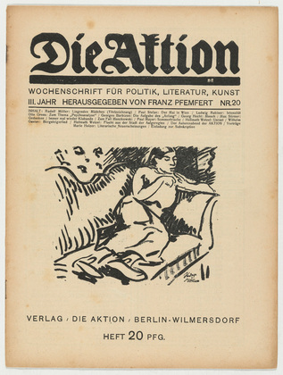 Die Aktion, vol. 3, no. 20. May 14, 1913