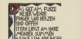 Siegfried Schott. This Is What Counts at the Origin of this Turn (Das gilt am Fuße dieser Wende) from the periodical Kündung, vol. 1, no. 7, 8 (July, August 1921). 1921 (executed 1920)