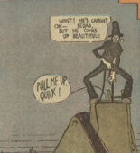 Lyonel Feininger. The Kin-der-Kids: Piemouth is Rescued by Kind-Hearted Pat  from The Chicago Sunday Tribune. (September 9) 1906