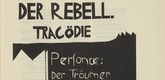 Siegfried Schott. The Rebel (Der Rebell) from the periodical Kündung, vol. 1, no. 7, 8 (July, August 1921). 1921