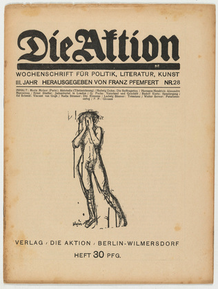Die Aktion, vol. 3, no. 28. July 12, 1913