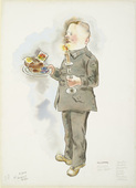 George Grosz. An Orderly: Costume Design for The Case of Sergeant Grischa. (c. 1930)