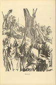 M. May. Oath of Allegiance (Fahneneid) (plate, p. 105) from the periodical Kriegszeit. Künstlerflugblätter, vol. 1, no. 26 (10 Feb 1915). 1915