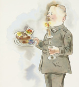 George Grosz. An Orderly: Costume Design for The Case of Sergeant Grischa. (c. 1930)