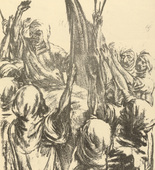 M. May. Oath of Allegiance (Fahneneid) (plate, p. 105) from the periodical Kriegszeit. Künstlerflugblätter, vol. 1, no. 26 (10 Feb 1915). 1915