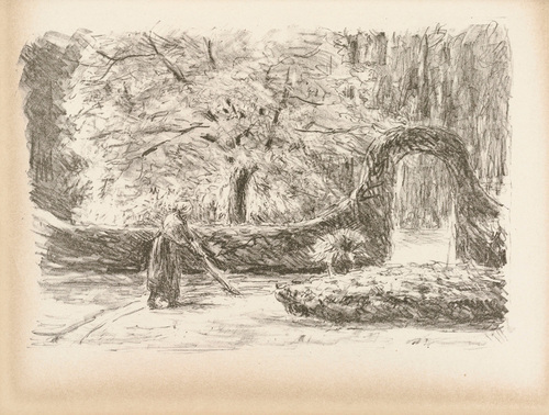 Max Liebermann. Park Landscape (Parklandschaft) (plate facing page 3) from the periodical Kunst und Künstler, vol. 24, no. 1 (Oct 1925). 1925