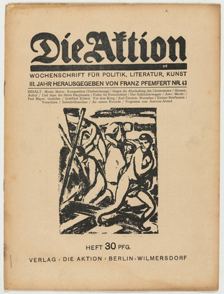 Die Aktion, vol. 3, no. 43. October 25, 1913
