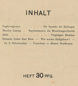 Die Aktion, vol. 3, no. 45. November 8, 1913