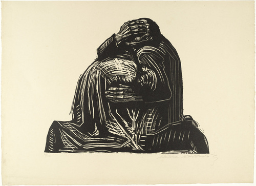 Käthe Kollwitz. The Parents (Die Eltern) (plate 3) from War (Krieg). (1921-22, published 1923)