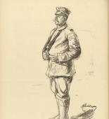 Max Liebermann. The Wounded One (Der Verwundete) (in-text plate, p. 110) from the periodical Kriegszeit. Künstlerflugblätter, vol. 1, no. 27 (17 Feb 1915). 1915