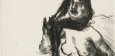Lovis Corinth. Female Nude Study (Weibliche Aktstudie). 1919