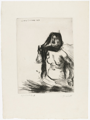 Lovis Corinth. Female Nude Study (Weibliche Aktstudie). 1919