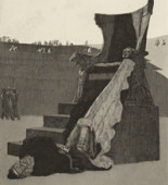 Max Klinger. Herod (Herodes) (plate 6) from the portfolio On Death, Part I, Opus XI (Vom Tode, Erster Teil, Opus XI). (1885, published 1897)