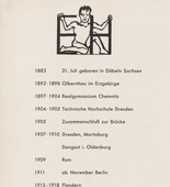 Erich Heckel. Vignette from Graphik der Gegenwart. Band 1. Erich Heckel. 1931 (print executed 1930)