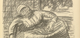 Ernst Barlach. Street Corner in Warsaw (Straßenecke in Warschau)  (plate, p. 113) from the periodical Kriegszeit. Künstlerflugblätter, vol. 1, no. 28 (24 Feb 1915). 1915