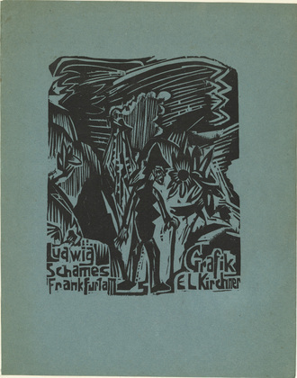 Ernst Ludwig Kirchner. Cover from the exhibition catalogue (Titelblatt des Ausstellungskatalogs) Grafik E.L. Kirchner. (1919, published 1920)