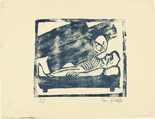 Christian Rohlfs. Death (Der Tod) from the periodical in portfolio form Die Schaffenden, vol. 2, no. 1. (c. 1912-13, published 1920)