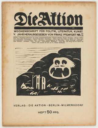 Ottheinrich Strohmeyer. Die Aktion, vol. 5, no. 33/34. August 21, 1915