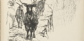 August Gaul. Goats (Ziegen) (plate 5) from the illustrated book Deutsche Graphiker der Gegenwart (German Printmakers of Our Time). 1920 (print executed c. 1916)
