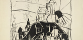 Lyonel Feininger. City on the Mountain (Stadt auf dem Berge). 1918