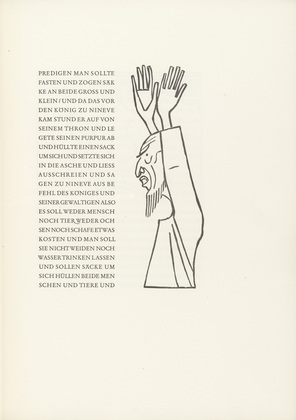 Gerhard Marcks. The Prophet When Giving a Sermon (Der Prophet als Bußprediger) from Jonah (Jona). (1950)