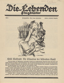 Various Artists with Conrad Felixmüller, Gerhard Marcks, Oskar Gawell, Charles Crodel, Wilhelm Rudolph, Willy Robert Huth, Christoph Voll, Walter Dexel, Max Thalmann, J. Fritz Zalisz, Karl Rössing, Johannes Wüsten, Fritz Neumann-Hegenberg, Sella Hasse, Ewald Mataré, Otto Fischer-Lamberg. Die Lebenden, vols. 1-3. 1923-1931