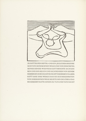 Gerhard Marcks. Jonah in Despair (Jona in Verzweiflung) from Jonah (Jona). (1950)