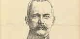 Wilhelm Trübner. General von Falkenheyn (General v. Falkenhayn)  (in-text plate, p. 119) from the periodical Kriegszeit. Künstlerflugblätter, vol. 1, no. 30 (10 March 1915). 1915
