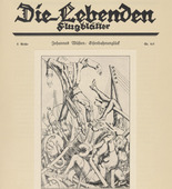 Johannes Wüsten. Railroad Accident (Eisenbahnunglück) (in-text plate, title page) from the periodical Die Lebenden, vol. 2, no. 4/5 (Apr 1929). 1929