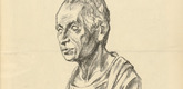Max Liebermann. Kant (in-text plate, p. 123) from the periodical Kriegszeit. Künstlerflugblätter, vol. 1, no. 31 (17 March 1915). 1915