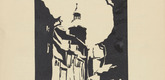 Fritz Neumann-Hegenberg. Lane (Gasse) (in-text plate, title page) from the periodical Die Lebenden, vol. 2, no. 6 (Apr 1930). 1930 (print: date of execution unknown)