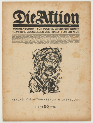Karl Schmidt-Rottluff. Die Aktion, vol. 6, no. 29/30. July 22, 1916
