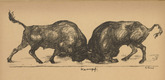 August Gaul. Victory (Sieg) (tailpiece, p. 10) from the periodical Kriegszeit. Künstlerflugblätter, vol. 1, no. 3 (16 Sept 1914). 1914