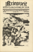 Willy Jaeckel. Massacre of the Jews (Juden-Massaker) (in-text plate, p. 127) from the periodical Kriegszeit. Künstlerflugblätter, vol. 1, no. 32 (24 March 1915). 1915