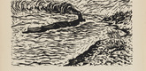 Wilhelm Rudolph. Tugboat on the Elbe (Schlepper auf der Elbe) (in-text plate, title page) from the periodical Die Lebenden, vol. 1, no. 5. 1924 (print executed 1923)