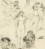 Lovis Corinth. The Birth of Venus (Die Geburt der Venus) from Compositions (Kompositionen). (1921-22)
