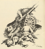 Willy Jaeckel. Przemysl (headpiece, p. 132) from the periodical Kriegszeit. Künstlerflugblätter, vol. 1, no. 33 (31 March 1915). 1915